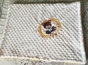 Prince Bear Boy Blanket personalized-Baby Blanket-Boy Blanket/Babies Blanket-Unisex Baby Blanket/ Girl Baby